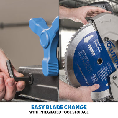 Evolution S355CPS Chop Saw With 355mm TCT Mild Steel Cutting  Blade