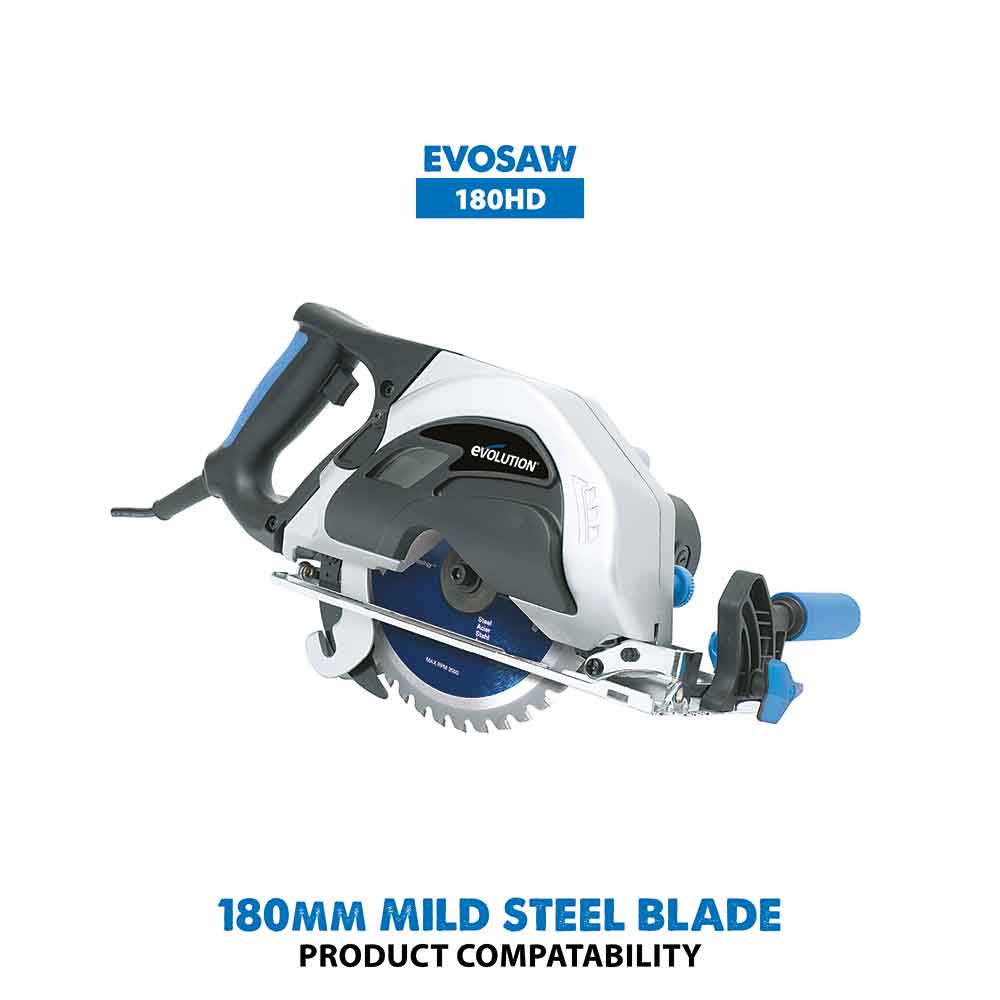 Evolution 180mm Mild Steel Cutting 36T TCT Circular Saw Blade