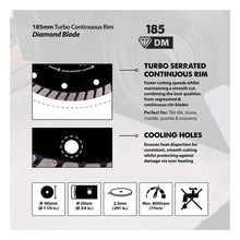 Evolution 185mm Diamond Mitre Saw Blade