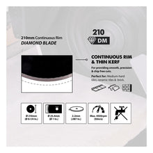 Evolution 210mm Diamond Mitre Saw Blade