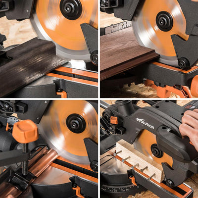 Evolution 210mm Multi-Material Cutting 24T TCT Mitre & Table Saw Blade