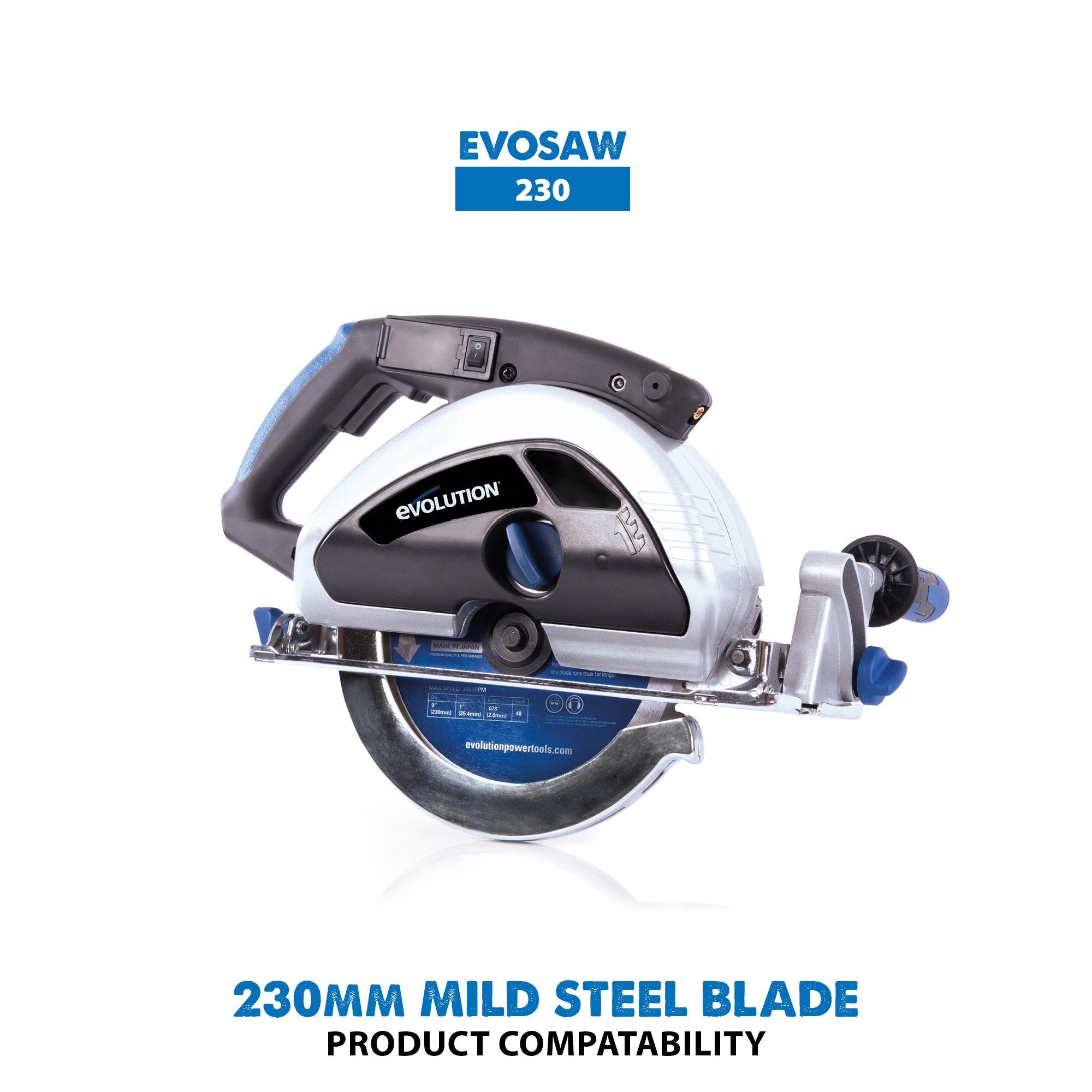 Evolution 230mm Mild Steel Cutting 48T TCT Circular Saw Blade