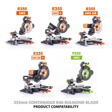 Evolution 255mm Diamond Mitre Saw Blade