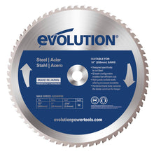 Evolution 255mm Mild Steel Cutting 52T TCT Mitre Saw Blade
