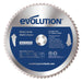 Evolution 255mm Mild Steel Cutting 52T TCT Mitre Saw Blade
