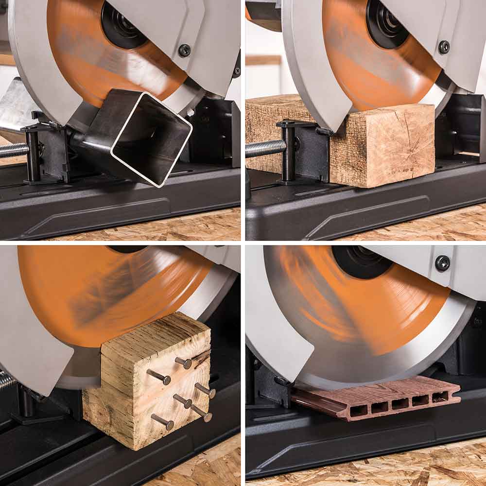 Evolution 355mm Multi-Material Cutting 36T TCT Chop Saw Blade