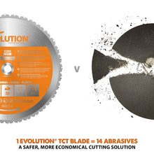 Evolution 355mm Multi-Material Cutting 36T TCT Chop Saw Blade