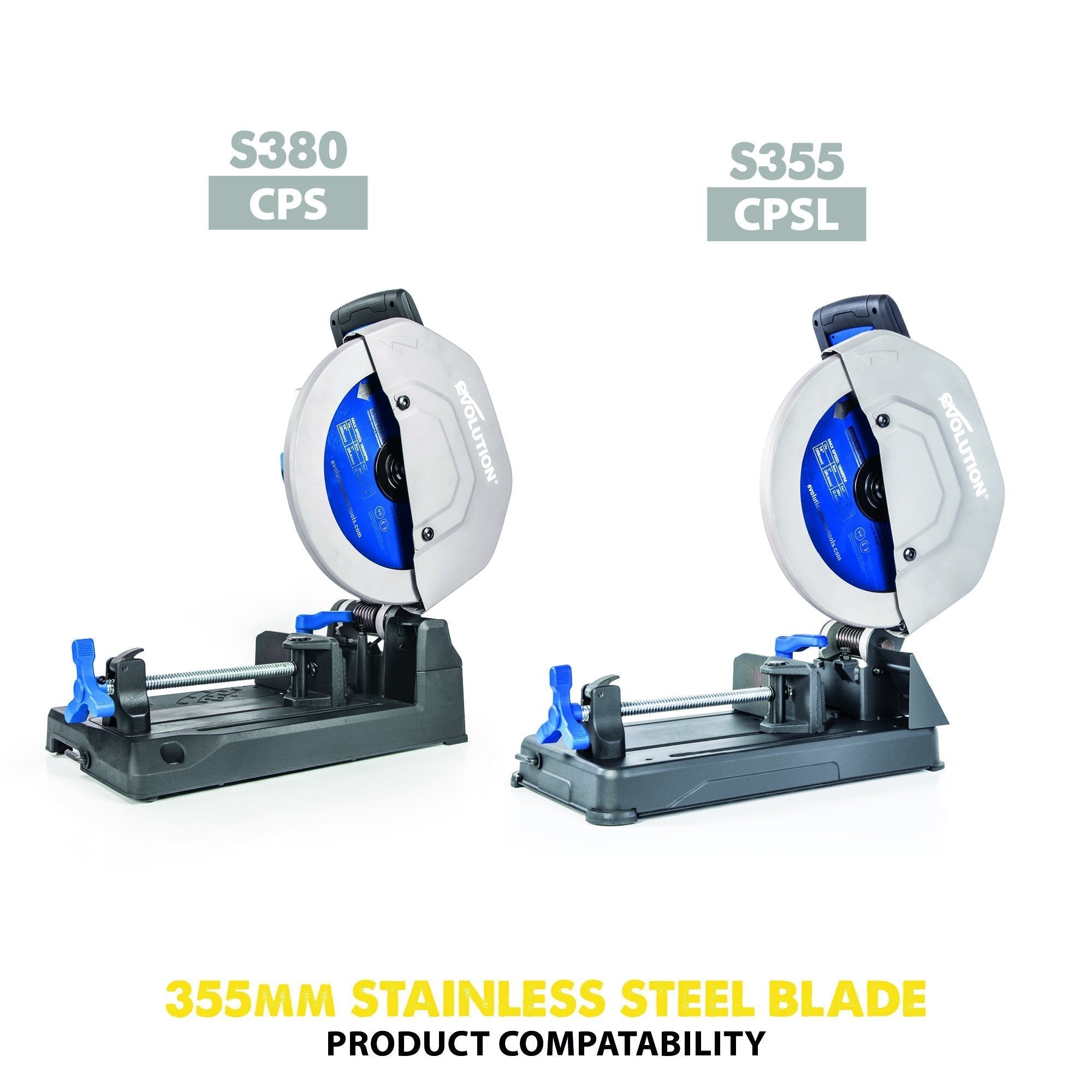 Evolution 355mm Stainless Steel Cutting 90T TCT Chop Saw Blade