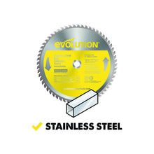 Evolution 355mm Stainless Steel Cutting 90T TCT Chop Saw Blade