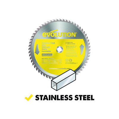 Evolution 355mm Stainless Steel Cutting 90T TCT Chop Saw Blade