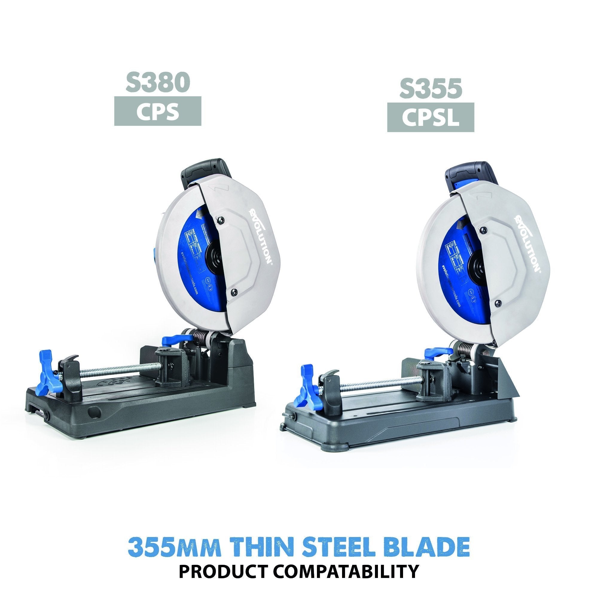 Evolution 355mm Thin Steel Cutting 90T TCT Chop Saw Blade