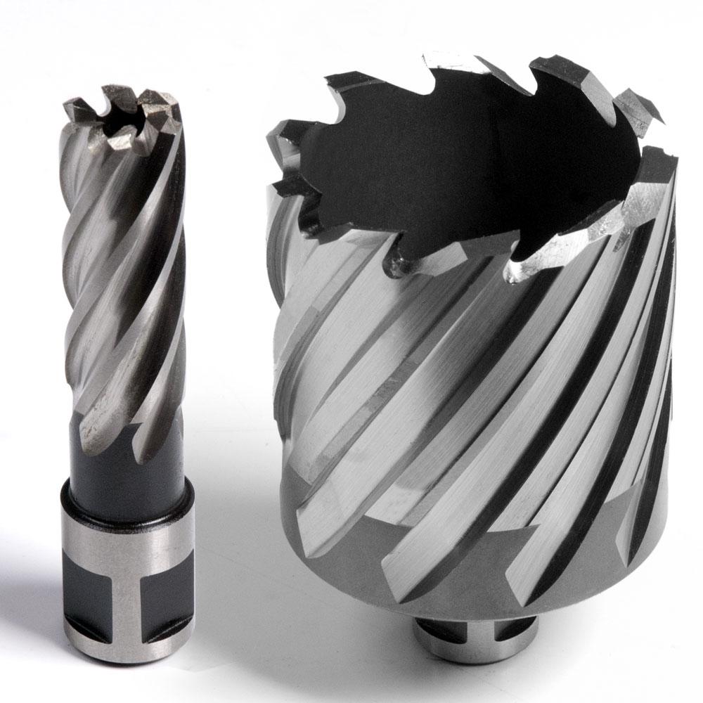 Evolution Cyclone Annular Magnetic Drill Cutters 12-65mm Width  (50mm Max Depth) - Made in Britain