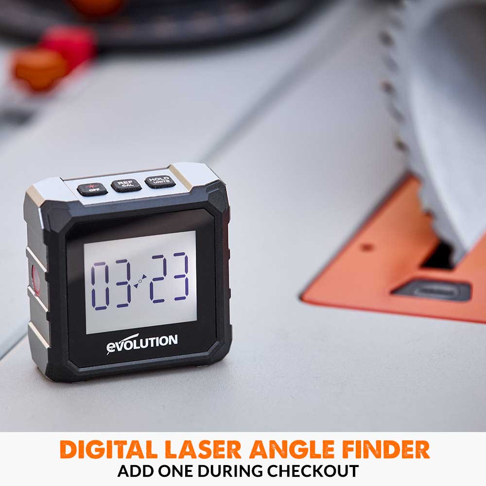 Evolution RAGE5-S 255mm Table Saw With 28T Multi-Material & 60T Fine Wood Blade Bundle