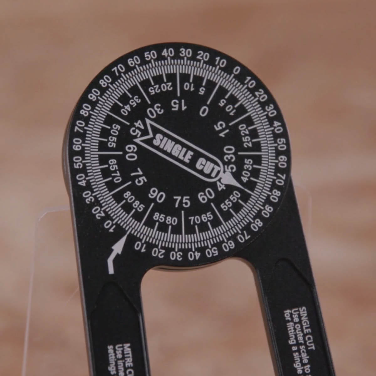 Rapporteur d'angle en aluminium à 360 degrés pour scie à onglets d'Evolution