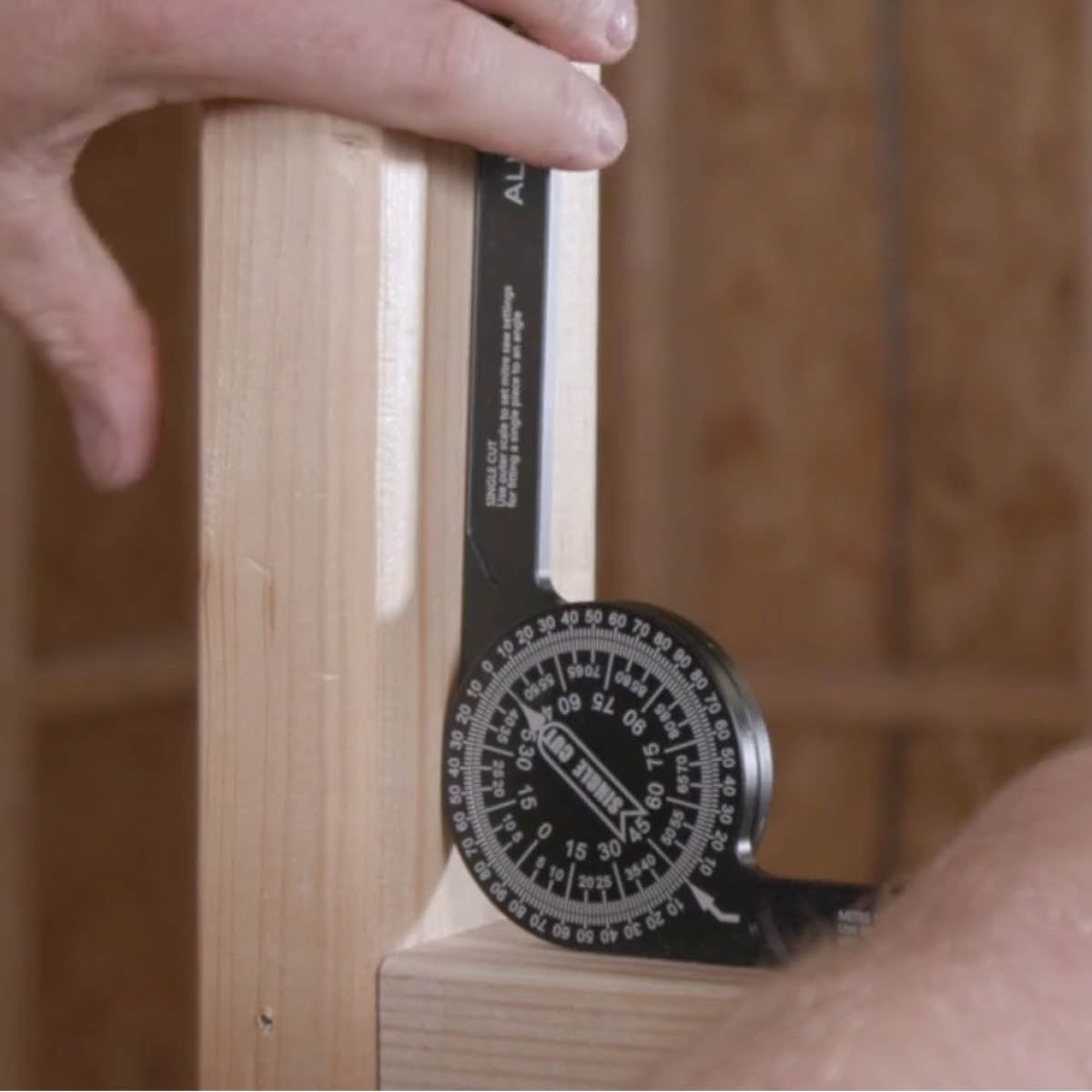 360 Degree Aluminium Mitre Saw Protractor from Evolution