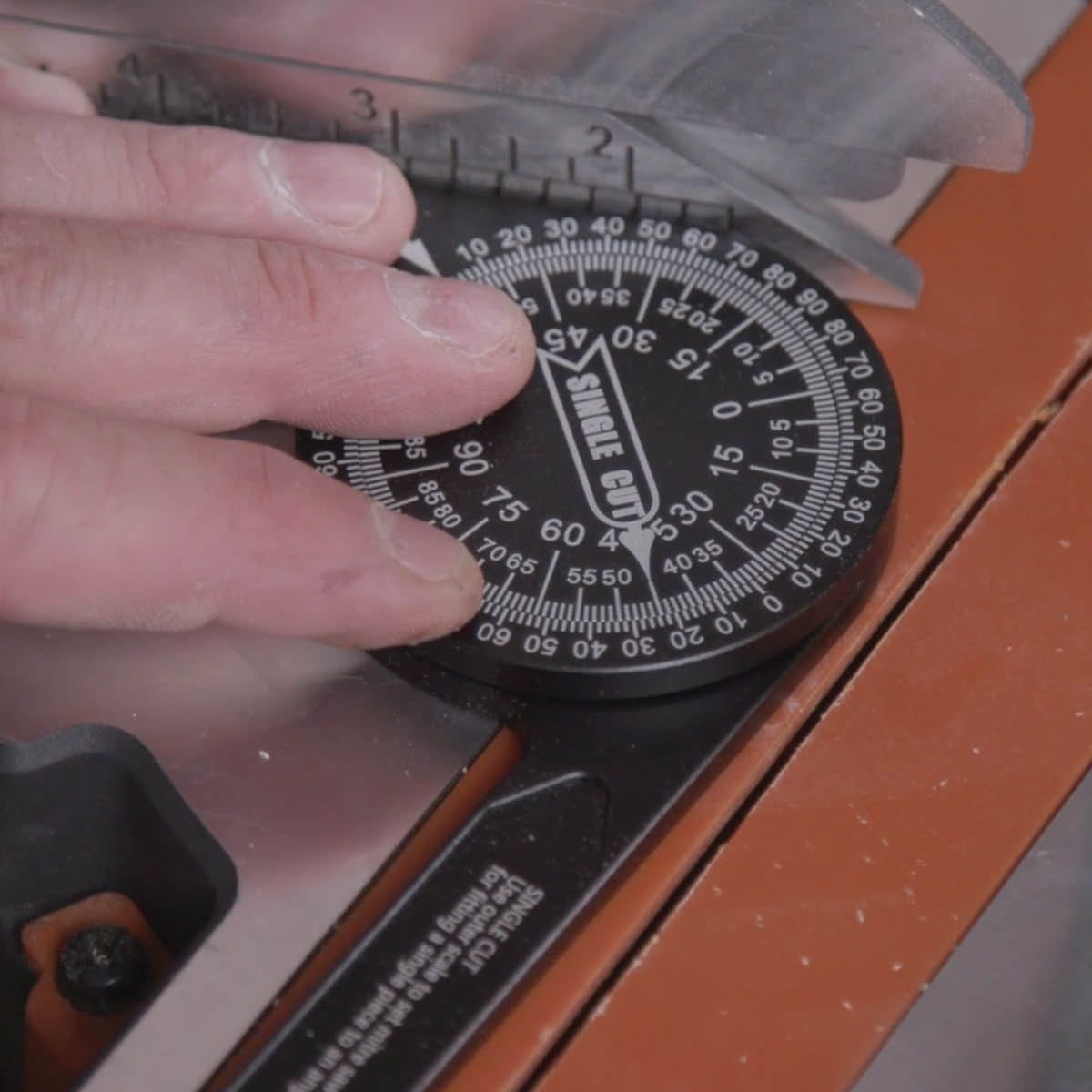 360 Degree Aluminium Mitre Saw Protractor from Evolution