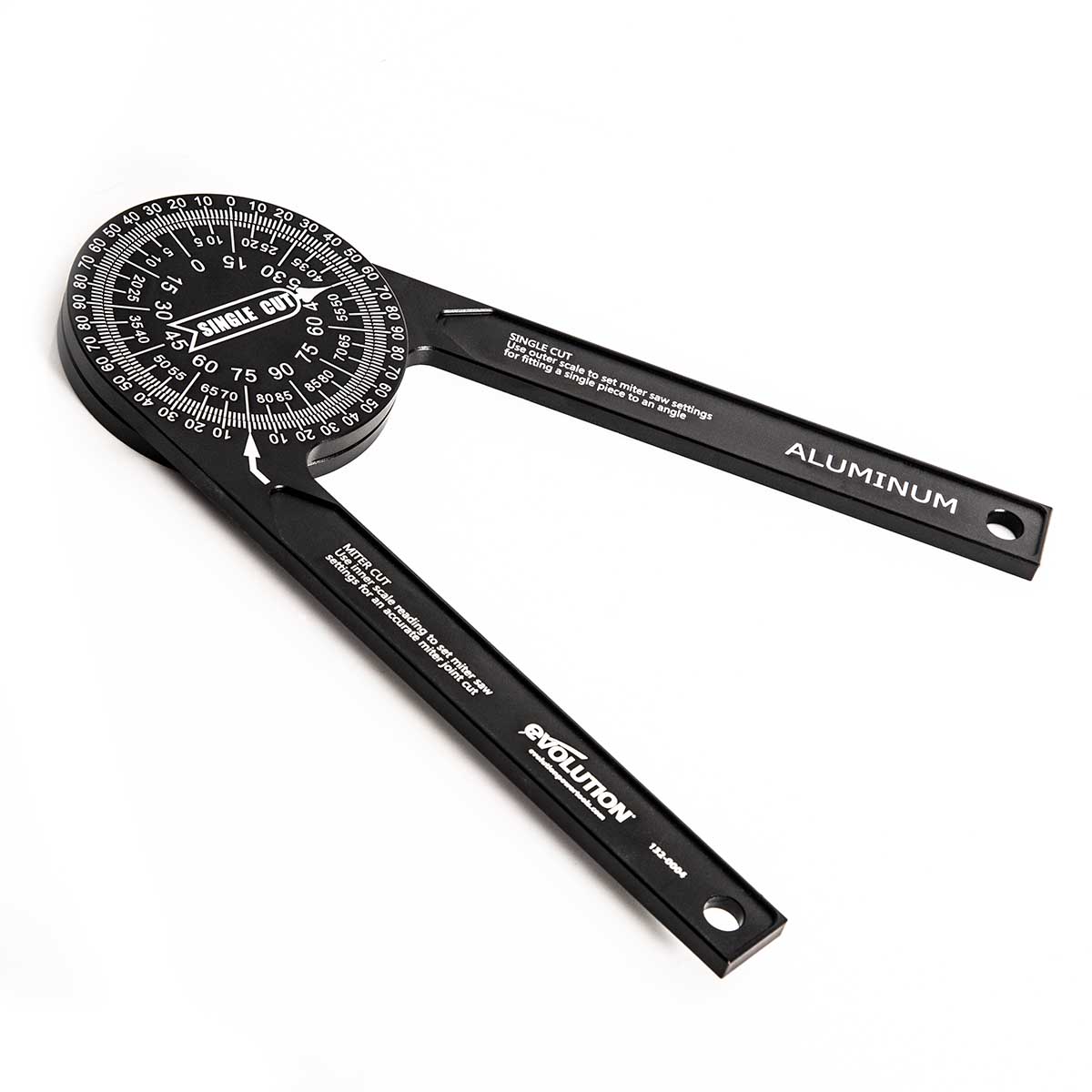 360 Degree Aluminium Mitre Saw Protractor from Evolution
