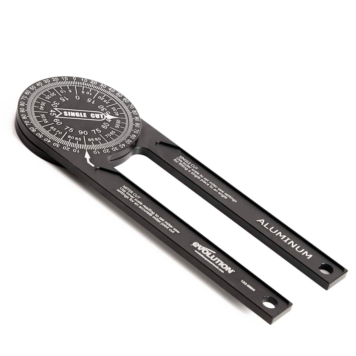 360 Degree Aluminium Mitre Saw Protractor from Evolution