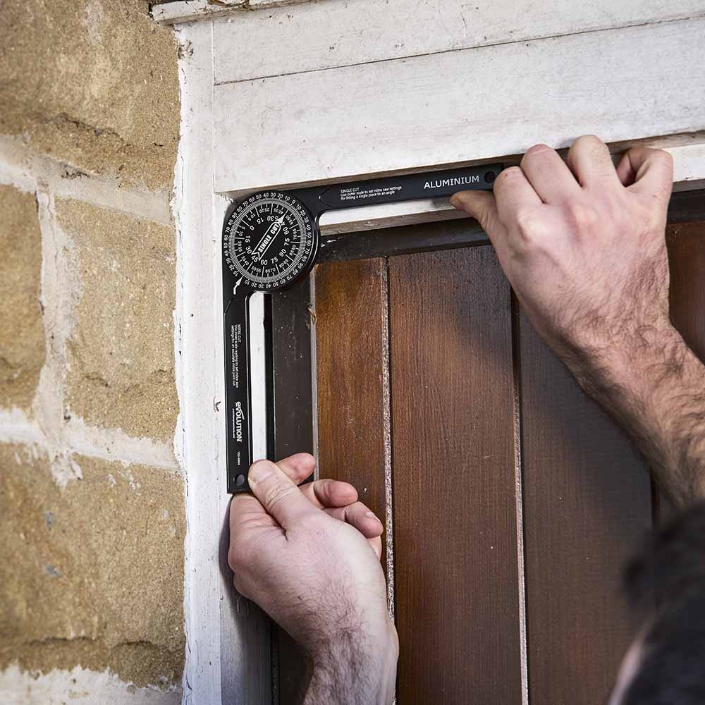 360 Degree Aluminium Mitre Saw Protractor from Evolution