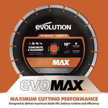 Evolution EVOMAX 260mm Premium Diamond Disc Cutter Blade