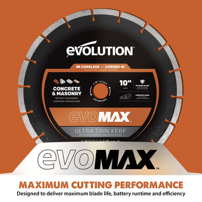 Evolution EVOMAX 260mm Premium Diamond Disc Cutter Blade