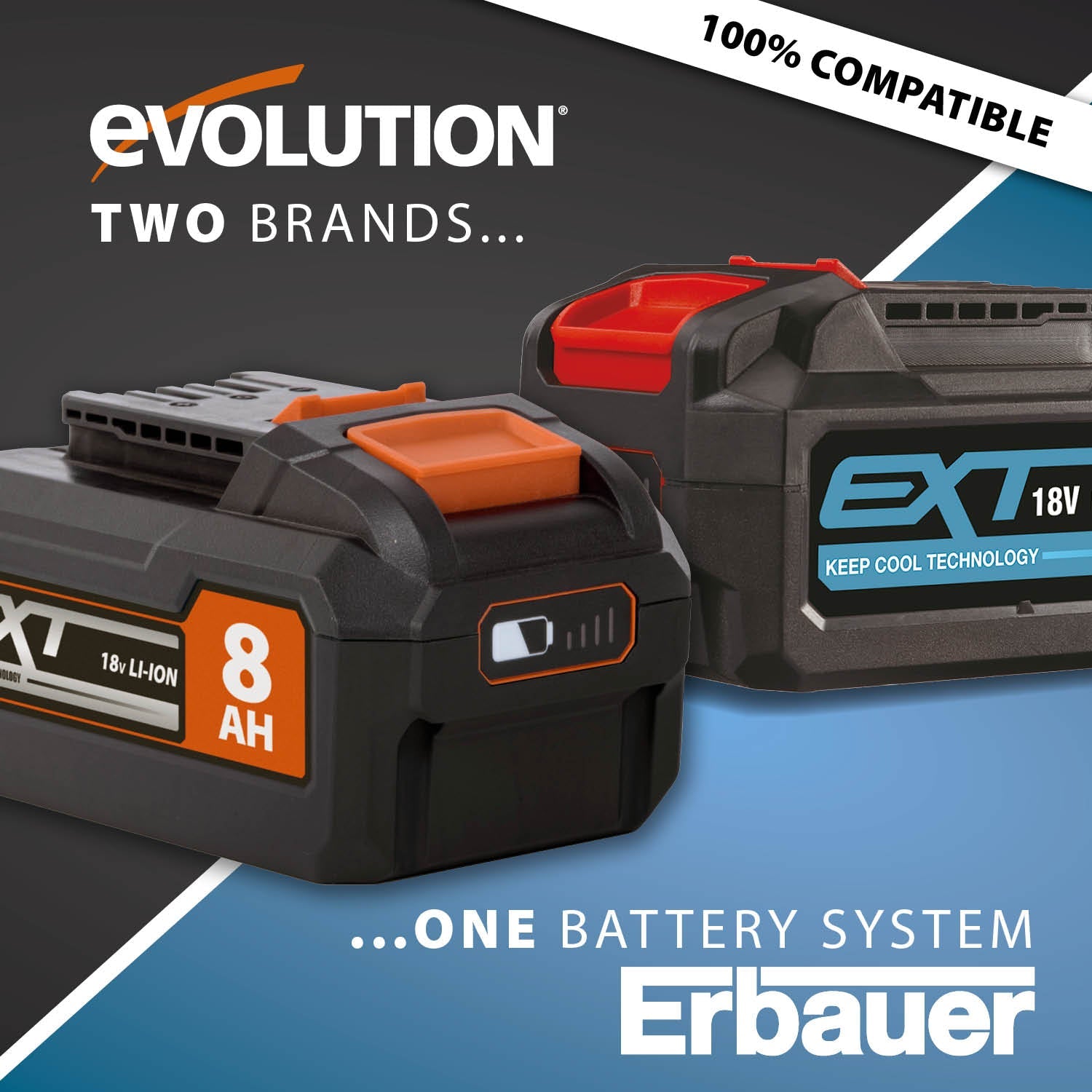 Evolution Cordless R18RCH-Li1 Single Port 6 Amp Fast Charger 18v Li-Ion EXT