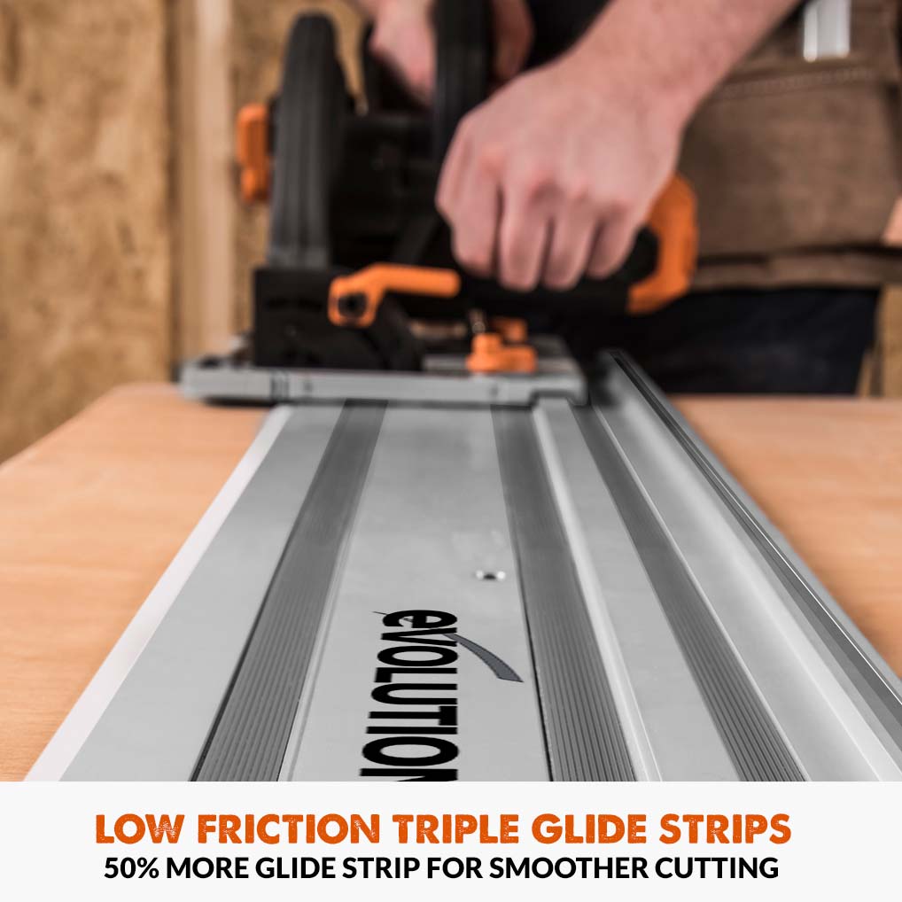 Evolution ST2800-G2 Universal 2.8m Circular Saw Track (2x 1400mm) With Self-Aligning Connectors