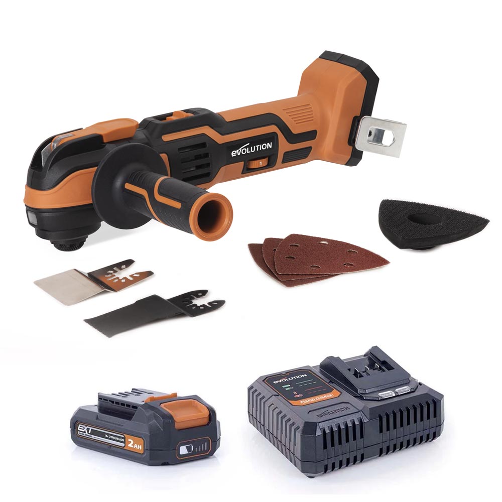 Evolution R18MLT-Li Cordless 18v Li-Ion EXT Multi-Tool With Accessory Kit