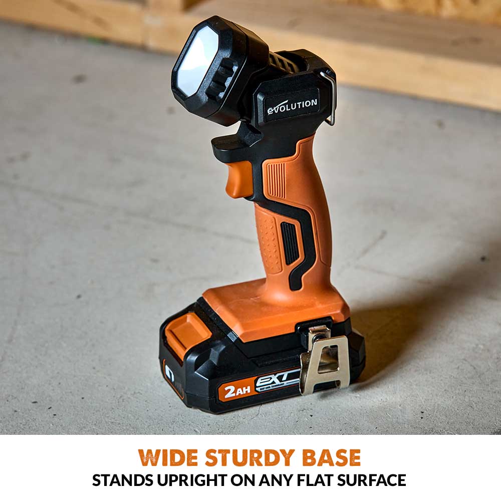 Evolution R1000TOR-Li Cordless 18v Li-Ion EXT, 1000 Lumen Work Torch