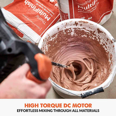 Evolution R120MXR-Li Cordless 18v Li-Ion EXT Mixer with 120mm Multi-Mix Paddle