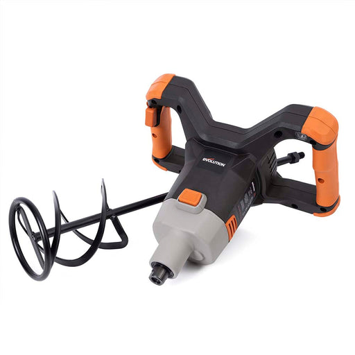 Evolution R120MXR-Li Cordless 18v Li-Ion EXT Mixer with 120mm Multi-Mix Paddle - Evolution Power Tools UK