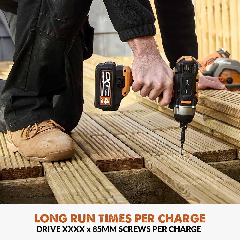 Evolution Cordless R180IDR-Li Impact Driver 18v Li-Ion EXT