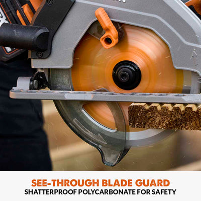 Scie circulaire sans balais Evolution R185CCS-Li 185 mm 18 V Li-Ion EXT avec lame multi-matériaux