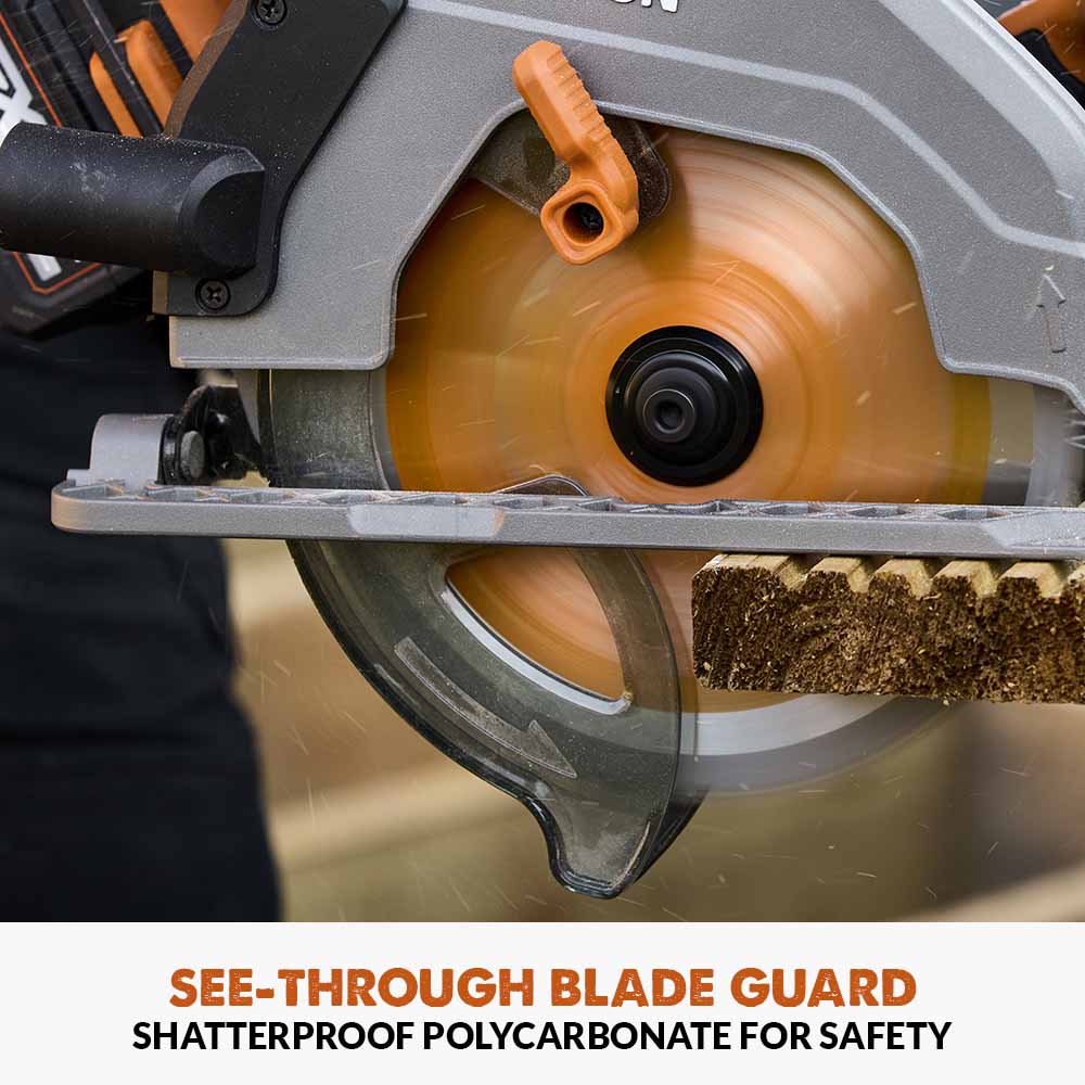 Evolution R185CCS-Li Cordless, Brushless 18v Li-Ion EXT Circular Saw With 185mm TCT Multi-Material Cutting Blade