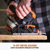 Evolution Cordless R185CCSX-Li 185mm Track Compatible Circular Saw Brushless 18v Li-Ion EXT Inc Multi-Material Blade