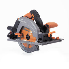 Evolution R185CCSX-Li Cordless, Brushless 18v Li-Ion EXT, Track Compatible Circular Saw With 185mm TCT Multi-Material Cutting Blade