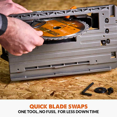 Evolution R185CCSX-Li Cordless, Brushless 18v Li-Ion EXT, Track Compatible Circular Saw With 185mm TCT Multi-Material Cutting Blade