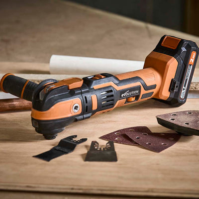 Evolution R18MLT-Li Cordless 18v Li-Ion EXT Multi-Tool With Accessory Kit