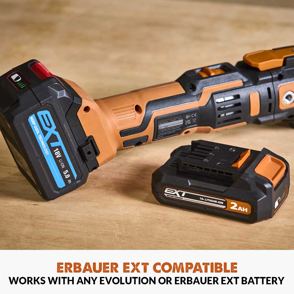 Evolution R18MLT-Li Cordless 18v Li-Ion EXT Multi-Tool With Accessory Kit
