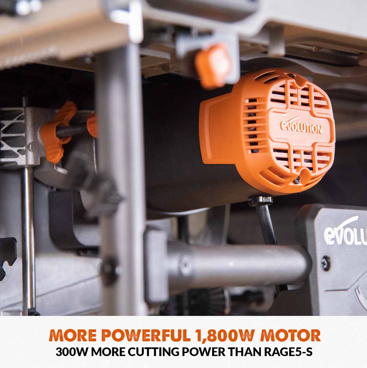 Evolution R255TBL+ (230V) Table Saw With 255mm Multi-Material Cutting Blade