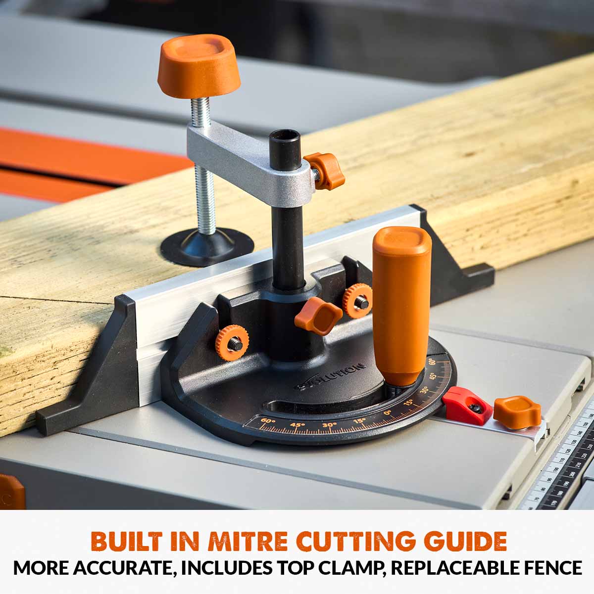 Evolution R255TBL+ (230V) Table Saw With 255mm Multi-Material Cutting Blade