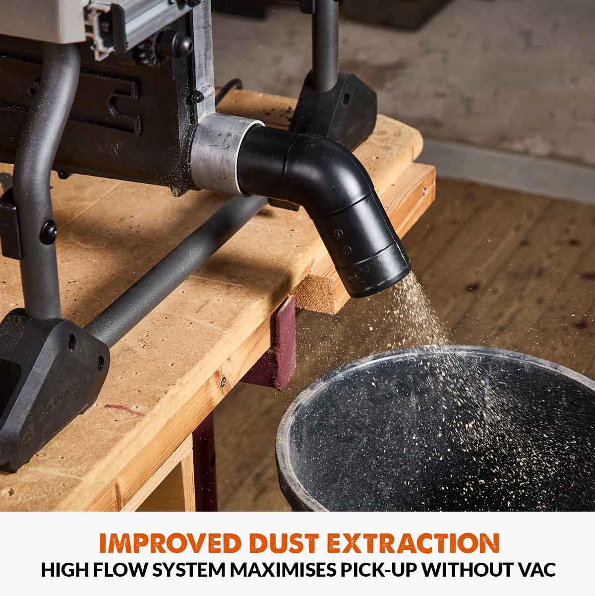 Evolution R255TBL+ (230V) Table Saw With 255mm Multi-Material Cutting Blade