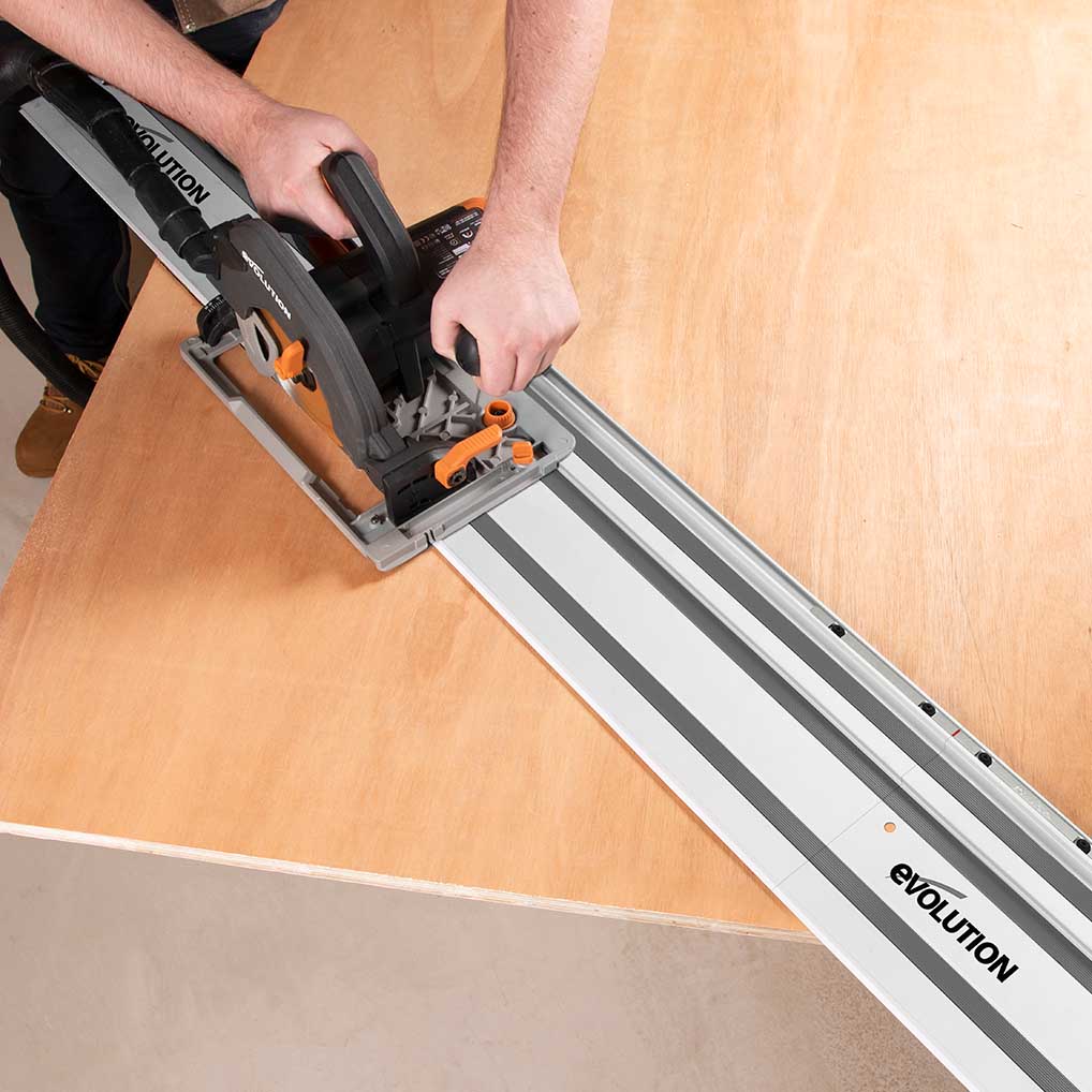 Evolution ST2800-G2 Universal 2.8m Circular Saw Track (2x 1400mm) With Self-Aligning Connectors