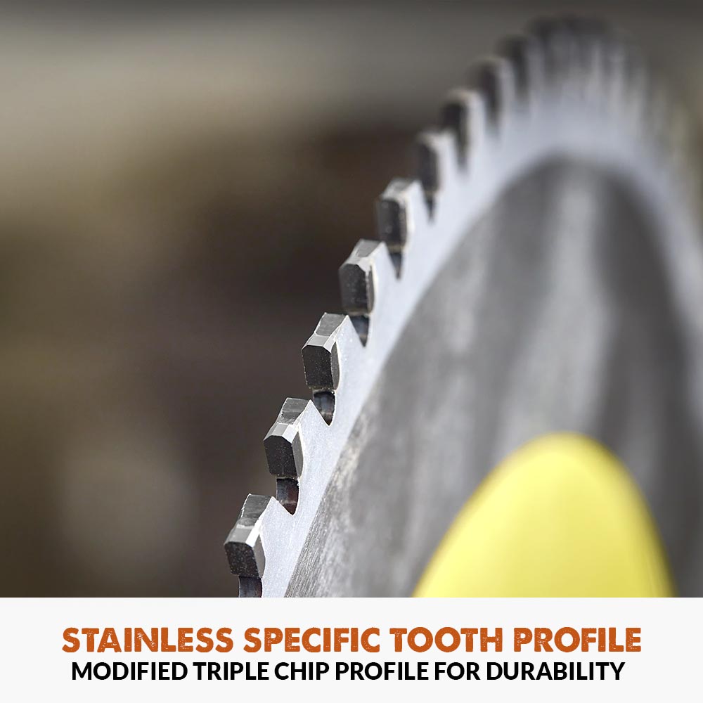 Evolution 185mm Stainless Steel Cutting 48T TCT Circular Saw Blade