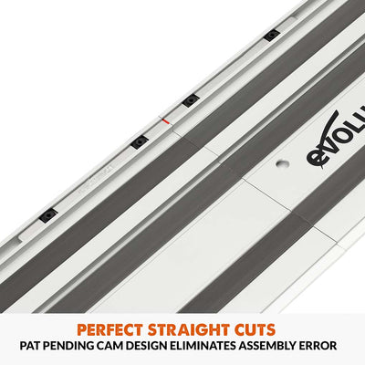 Evolution ST1400-G2 Universal 1.4m Circular Saw Track (2x 700mm) With Self-Aligning Connectors