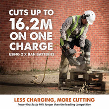 Evolution R260DCT-Li Cordless Disc Cutter / Concrete Saw With Automatic Water-Fed Dust Suppression and 260mm Premium Thin Kerf Diamond Blade