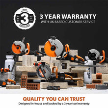 Evolution R260DCT-Li Cordless Disc Cutter / Concrete Saw With Automatic Water-Fed Dust Suppression and 260mm Premium Thin Kerf Diamond Blade