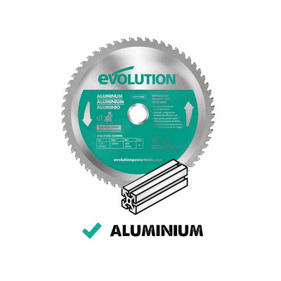 Evolution 185mm Aluminium Cutting 60T TCT Circular Saw Blade