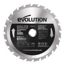 Evolution 185mm General Wood Cutting 24T TCT Blade