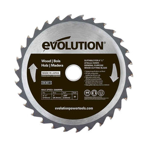 Evolution 210mm General Wood 30T TCT Mitre Saw Blade